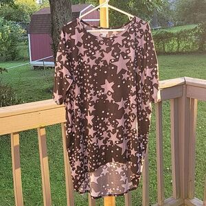 LuLaRoe star print tunic size M